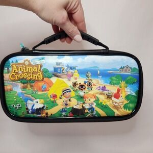 Nintendo Switch Animal Crossing New Horizons Carrying Case Hard Shell Black 2020